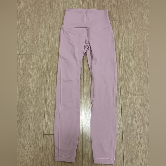 Lululemon pink double lined align leggings 25 - Picture 2 of 2